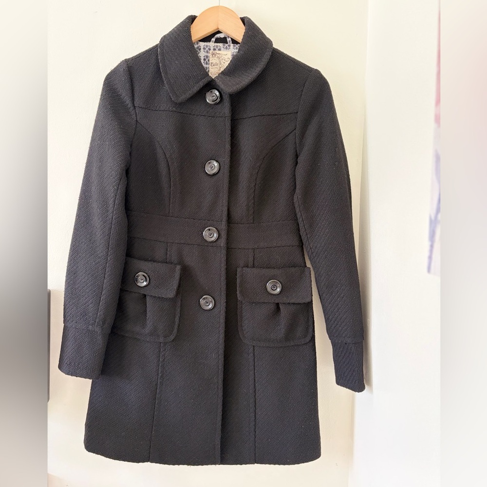 Tulle pea coat classic style - Picture 2 of 10